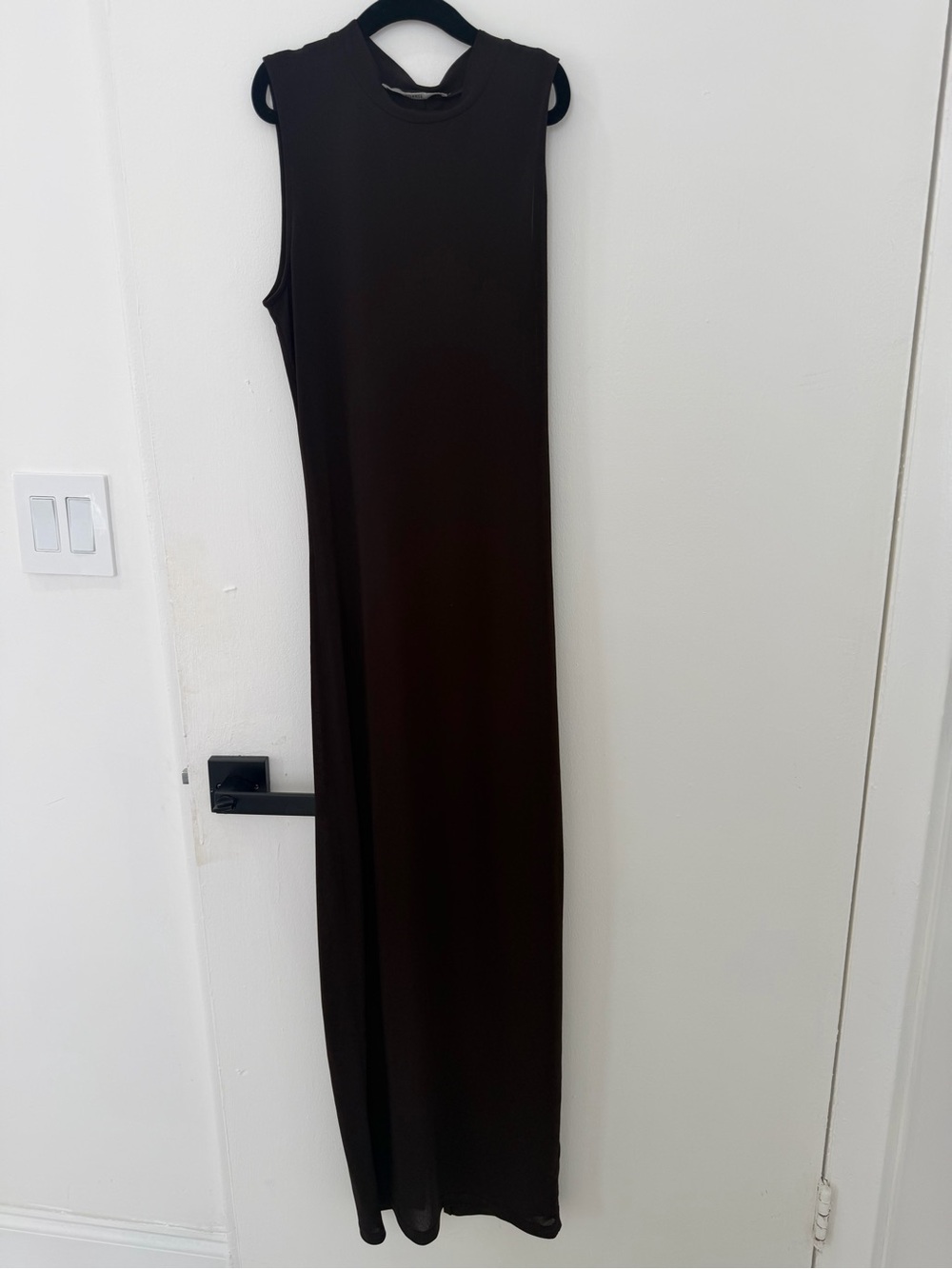 Kith Brown See-through Mesh Cover-Up Maxi Dress